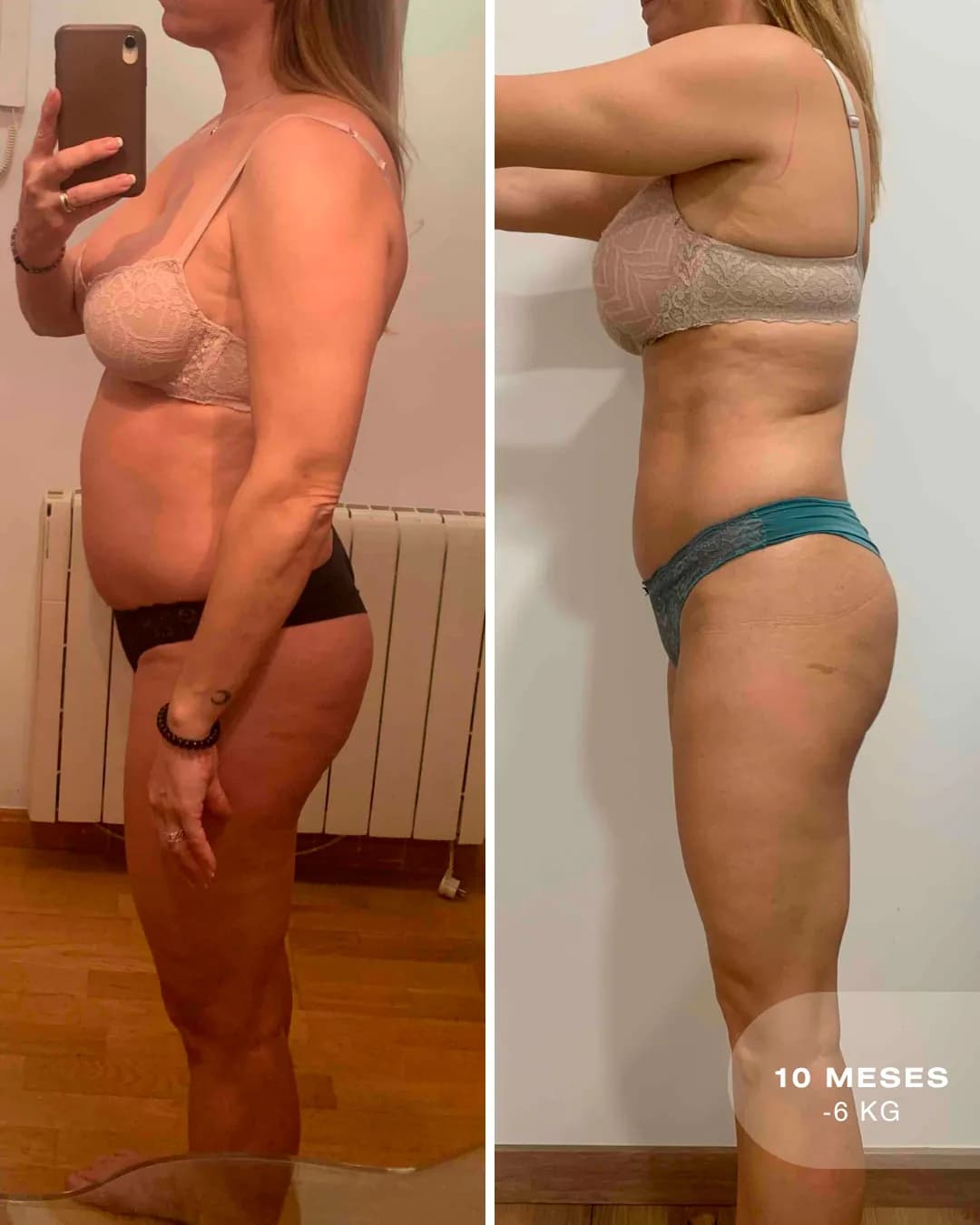 Antes y después de Fide: -6 kg en 10 meses
