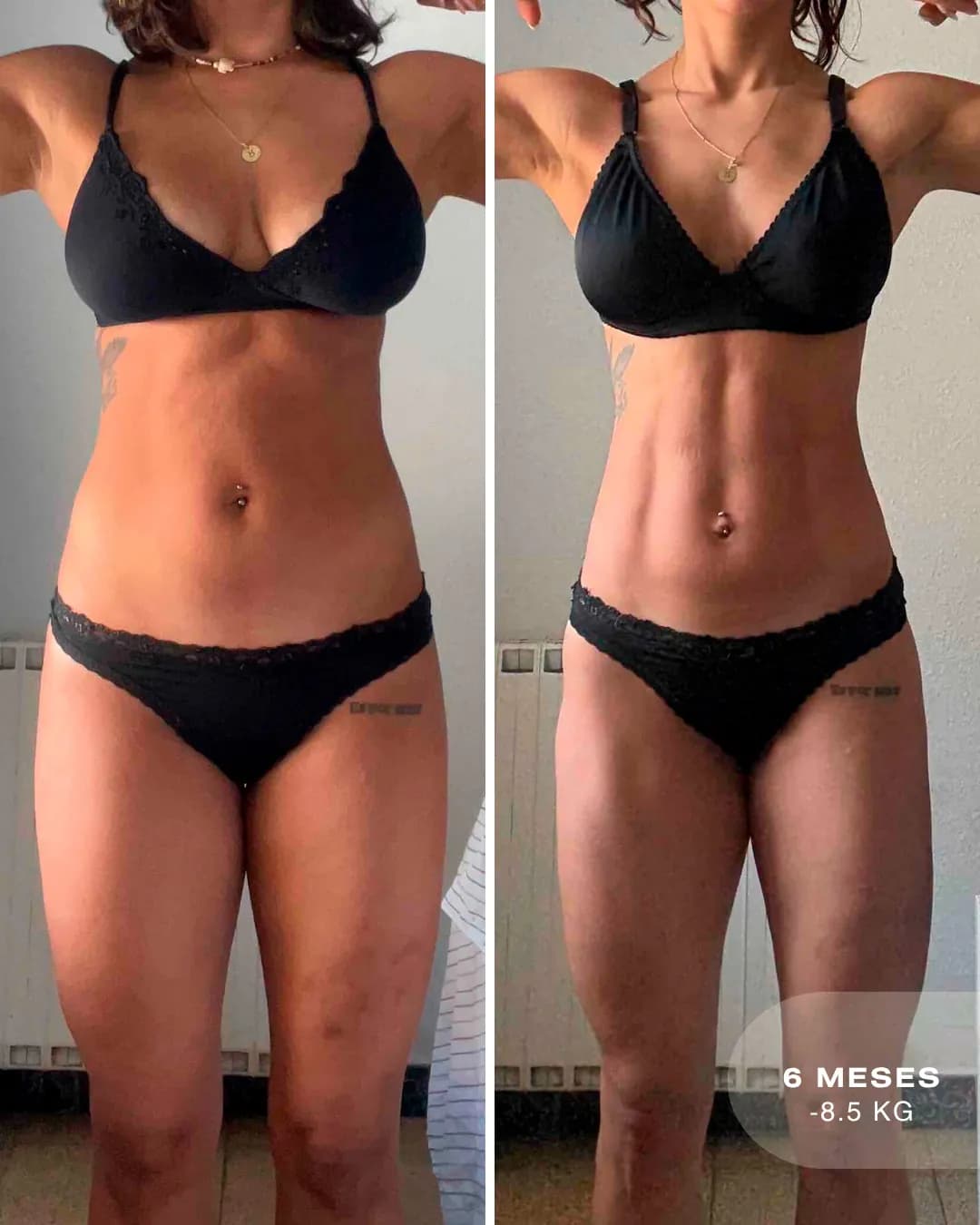 Antes y después de Leticia: -8,5 kg en 6 meses